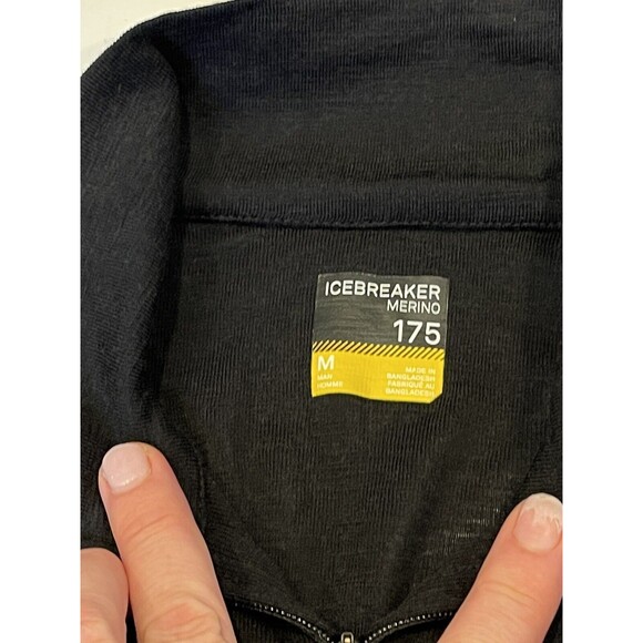 Icebreaker Men's Merino 175 Everyday Long Sleeve Half Zip Thermal Top Siz M CO41 - Picture 6 of 7